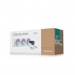 DeepCool водно охлаждане Water Cooling LT360 WH - Addressable RGB, Infinity mirror design - LGA1851/AM5 DeepCool водно охлаждане Water Cooling LT360 WH - Addressable RGB, Infinity mirror design - LGA1851/AM5