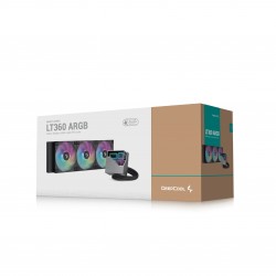 DeepCool водно охлаждане Water Cooling LT360 - Addressable RGB, Infinity mirror design - LGA1851/AM5 DeepCool водно охлаждане Water Cooling LT360 - Addressable RGB, Infinity mirror design - LGA1851/AM5