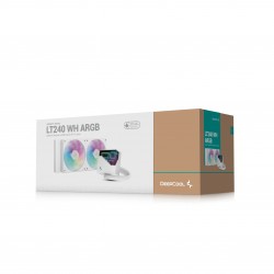 DeepCool водно охлаждане Water Cooling LT240 WH - Addressable RGB, Infinity mirror design - LGA1851/AM5 DeepCool водно охлаждане Water Cooling LT240 WH - Addressable RGB, Infinity mirror design - LGA1851/AM5