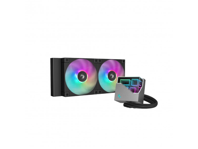 DeepCool водно охлаждане Water Cooling LT240 - Addressable RGB, Infinity mirror design - LGA1851/AM5
