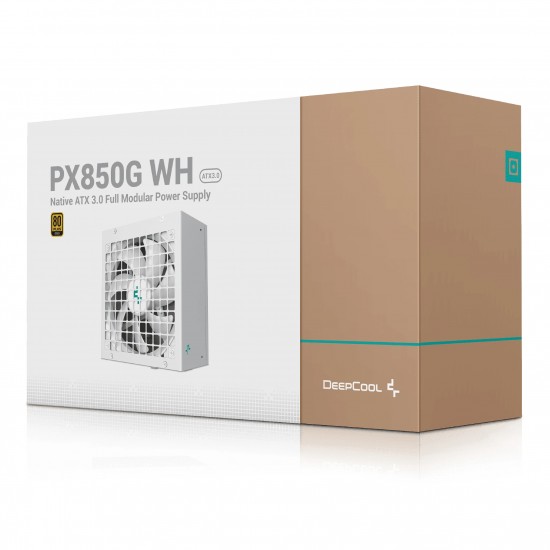 DeepCool захранване PSU ATX 3.0 850W Gold - PX850-G White