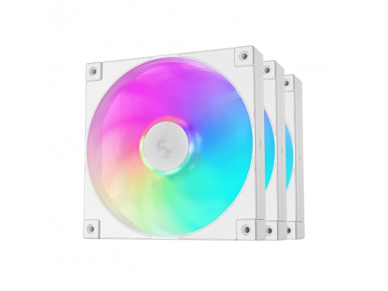 DeepCool Комплект вентилатори Fan Pack 3-in-1 3x140mm - FD14 White, Addressable RGB