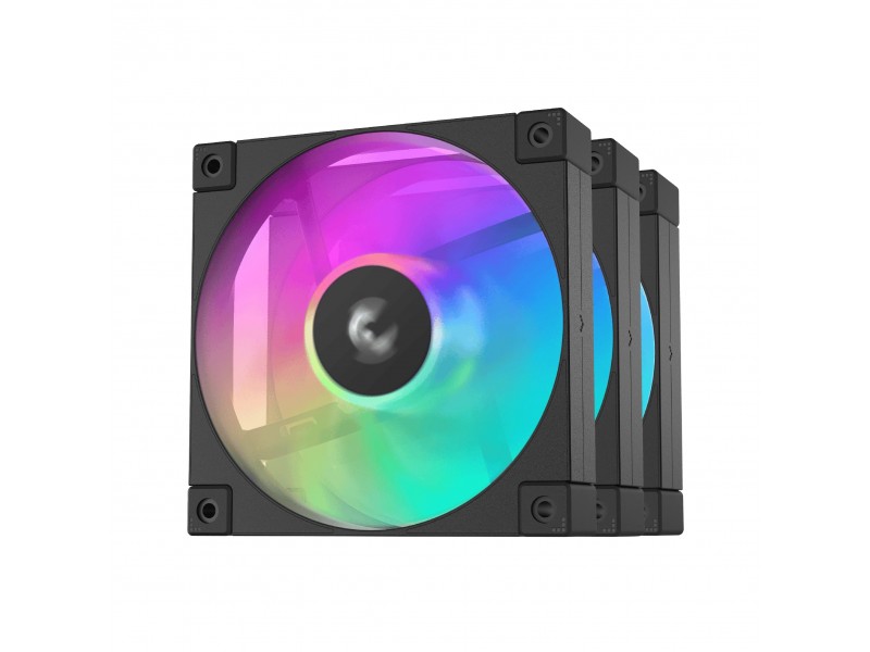DeepCool Комплект вентилатори Fan Pack 3-in-1 3x120mm - FD12 Black, Addressable RGB