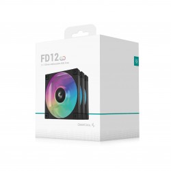 DeepCool Комплект вентилатори Fan Pack 3-in-1 3x120mm - FD12 Black, Addressable RGB DeepCool Комплект вентилатори Fan Pack 3-in-1 3x120mm - FD12 Black, Addressable RGB