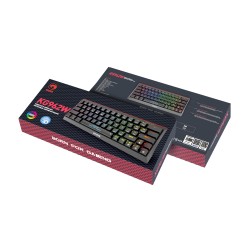 Marvo безжична механична геймърска клавиатура Wireless Gaming Mechanical keyboard Hecate 61WR Black - KG962W-R - Bluetooth 5.0, 63 keys