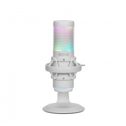 Marvo Геймърски микрофон Gaming USB Microphone Blast 60 White - MIC-07 WH - USB, RGB