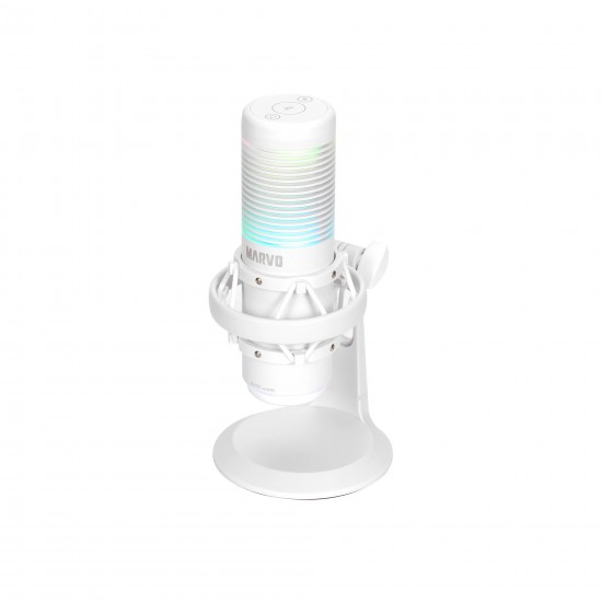 Marvo Геймърски микрофон Gaming USB Microphone Blast 60 White - MIC-07 WH - USB, RGB