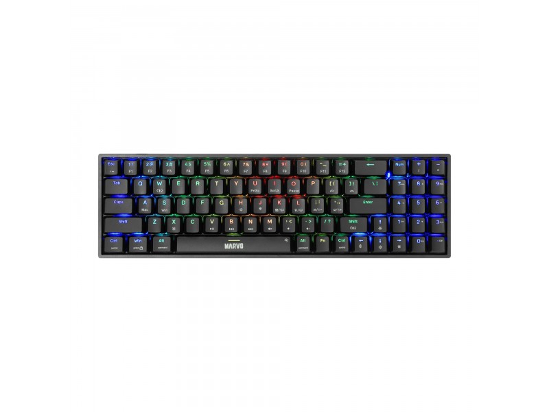 Marvo геймърска клавиатура Gaming Keyboard Shogo 78 - RGB, 78 keys - MARVO-KG956