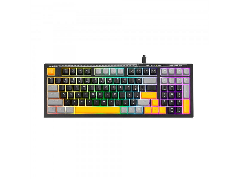 Marvo геймърска клавиатура Gaming Keyboard Soldat S50A - Rainbow, 98 keys - MARVO-K638A