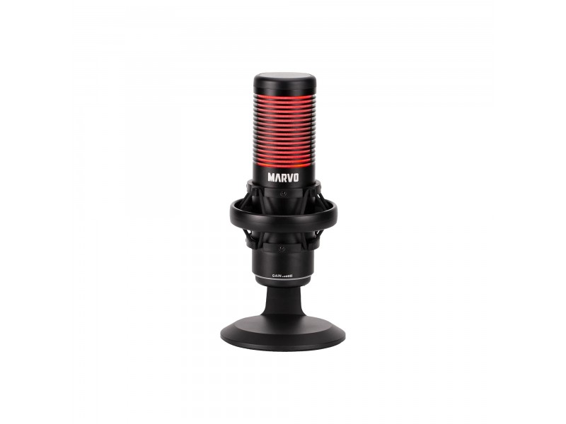 Marvo Геймърски микрофон Gaming USB Microphone - Blast 60 Black - MIC-07 - USB, RGB