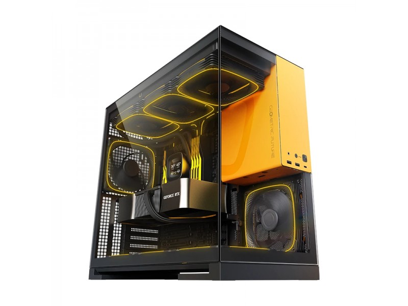 Geometric Future кутия Case EATX - Model 5 Black/Yellow