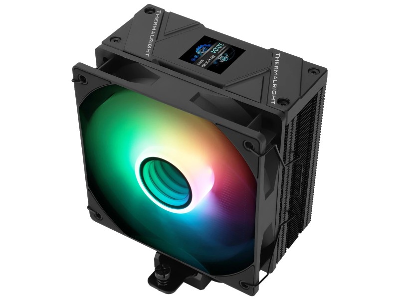 Thermalright охладител CPU Cooler Assassin Spirit 120 Vision A-RGB Black - LCD Display, Infinity Mirror