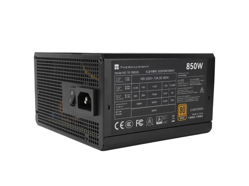 Thermalright захранване PSU ATX 3.0 850W Bronze - TR-TB850S