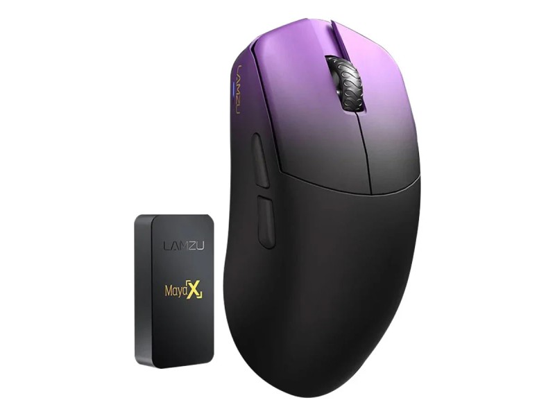 Lamzu професионална геймърска мишка MAYA X 8K - Wireless Gaming Mouse - Purple Shadow