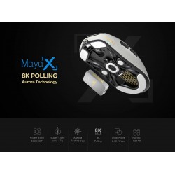 Lamzu професионална геймърска мишка MAYA X 8K - Wireless Gaming Mouse - Purple Shadow Lamzu професионална геймърска мишка MAYA X 8K - Wireless Gaming Mouse - Purple Shadow