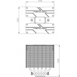 Thermalright охладител CPU Cooler Peerless Assassin 140 White - Dual-Tower - LGA1851/LGA1700/AM5 Thermalright охладител CPU Cooler Peerless Assassin 140 White - Dual-Tower - LGA1851/LGA1700/AM5