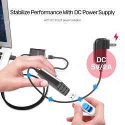 Unitek удължител USB Extension over LAN - USB-A Male to 4 port Female - Y-2516