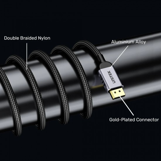 Unitek кабел Display Port 2.1 DP M / M - 8K@120Hz, Black - C1626GY-2M