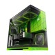 Geometric Future кутия Case EATX - Model 5 Black/Green, NVIDIA style limited edition - 5 x 140 mm aRGB fans included