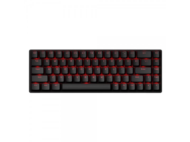 Madlions професионална геймърска механична клавиатура Professional Gaming Mechanical Keyboard FIRE 68 PRO - 8K, Gateron Magnetic Jade Switches, RGB - Black