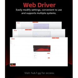 Madlions професионална геймърска механична клавиатура Professional Gaming Mechanical Keyboard MAD 60 HE Flagship - 8K, Magnetic Amber Pro Switches - White