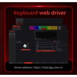 Madlions професионална геймърска механична клавиатура Professional Gaming Mechanical Keyboard MAD 68 R - 8K, Kunlun Magnetic Switches - Black/Red