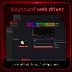 Madlions професионална геймърска механична клавиатура Professional Gaming Mechanical Keyboard MAD 68 HE RGB - 1K, Magnetic Amber Pro Switches - White