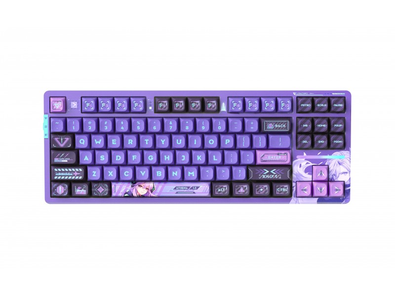 VGN професионална безжична геймърска механична клавиатура Wireless Professional Gaming Mechanical Keyboard - V87 PRO Athena - Aniya Switches, BT5.0, 2.4G
