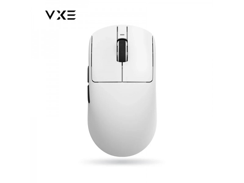 VXE професионална геймърска мишка Wireless Gaming Mouse Dragonfly R1 1K - Huano Ice Berry Pink Dot Switches, White