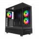 Montech кутия Case ATX - XR (B) - 3 x 120 mm ARGB Fans, USB-C, Black