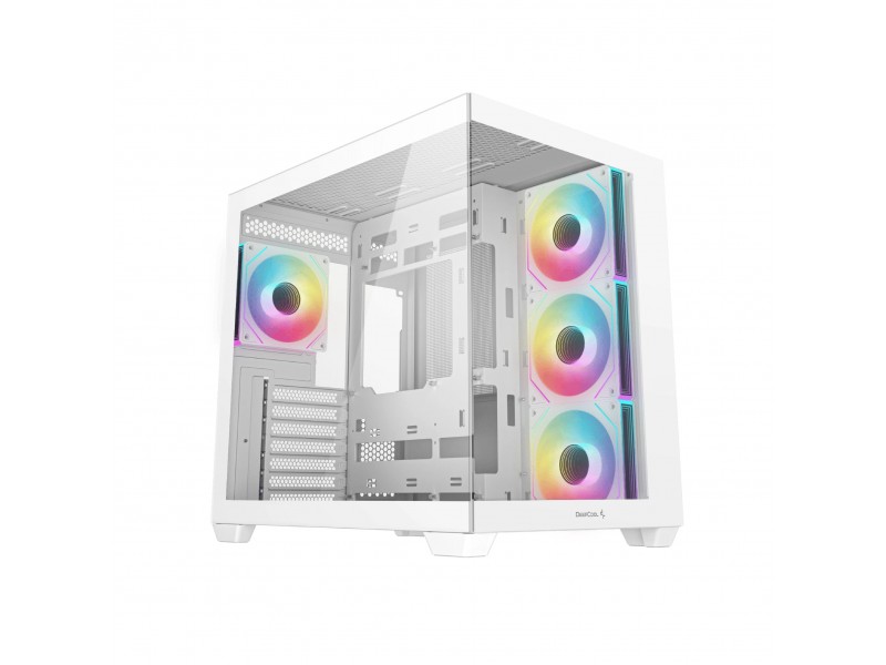 DeepCool кутия Case ATX - CG530 4F White - 4 ARGB Fans
