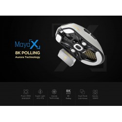 Lamzu професионална геймърска мишка MAYA X 8K - Wireless Gaming Mouse - Light Pink Lamzu професионална геймърска мишка MAYA X 8K - Wireless Gaming Mouse - Light Pink