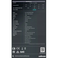 Zalman захранване PSU 500W Bronze - ZM500-GV2 SE