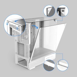 Zalman кутия Case ATX - P40 Prism White Zalman кутия Case ATX - P40 Prism White