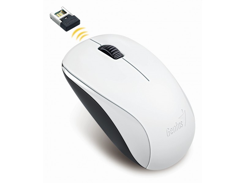 Genius безжична мишка Wireless Mouse - NX-7000 White - 2.4GHz