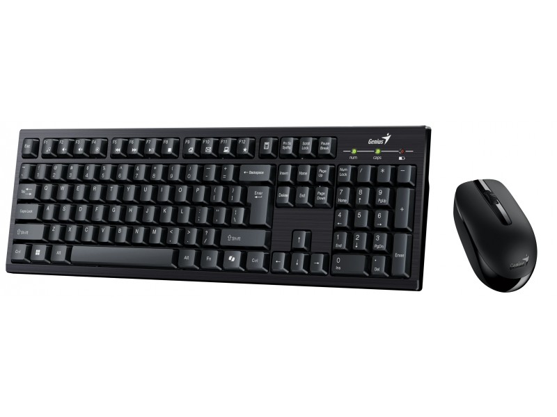 Genius клавиатура и мишка Wireless Keyboard and Mouse - KM-8101 Black - AI, BG, 2.4GHZ