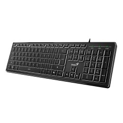 Genius клавиатура кирилизирана Keyboard SlimStar 820 Black  - AI, Illuminated, Slim, BG, USB