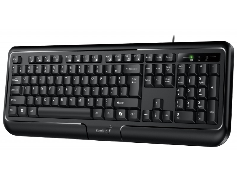 Genius клавиатура кирилизирана Smart Keyboard KB-118 II Black - AI, BG Layout, USB