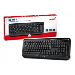 Genius клавиатура кирилизирана Smart Keyboard KB-118 II Black - AI, BG Layout, USB Genius клавиатура кирилизирана Smart Keyboard KB-118 II Black - AI, BG Layout, USB