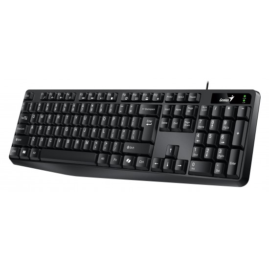 Genius клавиатура кирилизирана Smart Keyboard KB-117 Black - AI, BG Layout, USB