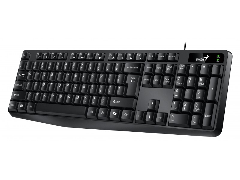 Genius клавиатура кирилизирана Smart Keyboard KB-117 Black - AI, BG Layout, USB