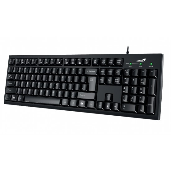 Genius клавиатура кирилизирана Smart Keyboard KB-100 Black - AI, BG Layout, USB