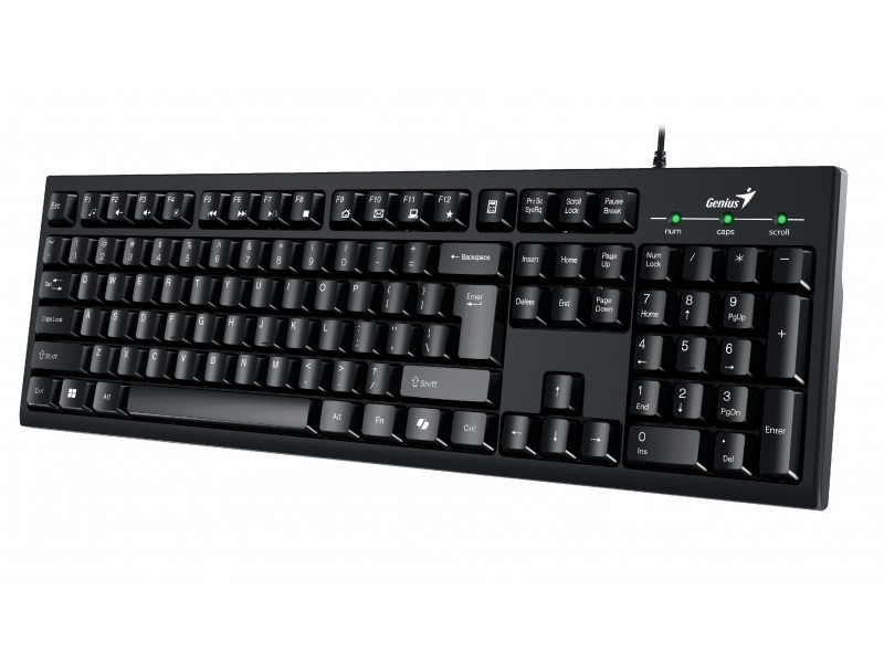 Genius клавиатура кирилизирана Smart Keyboard KB-100 Black - AI, BG Layout, USB