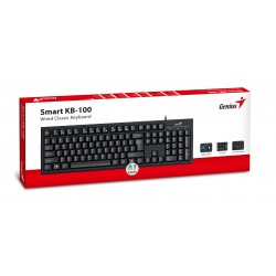 Genius клавиатура кирилизирана Smart Keyboard KB-100 Black - AI, BG Layout, USB Genius клавиатура кирилизирана Smart Keyboard KB-100 Black - AI, BG Layout, USB