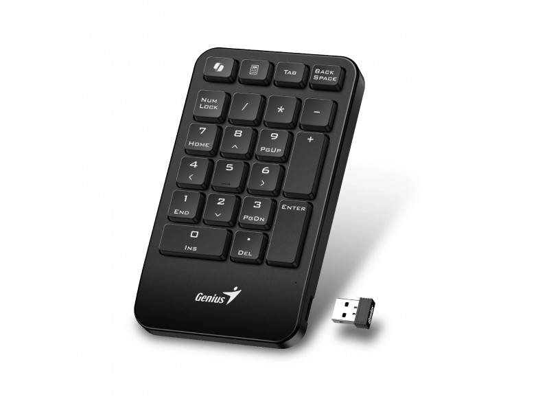 Genius цифрова безжична клавиатура кийпад Keypad Wireless NumPad 1000 - AI, 2.4G, Black