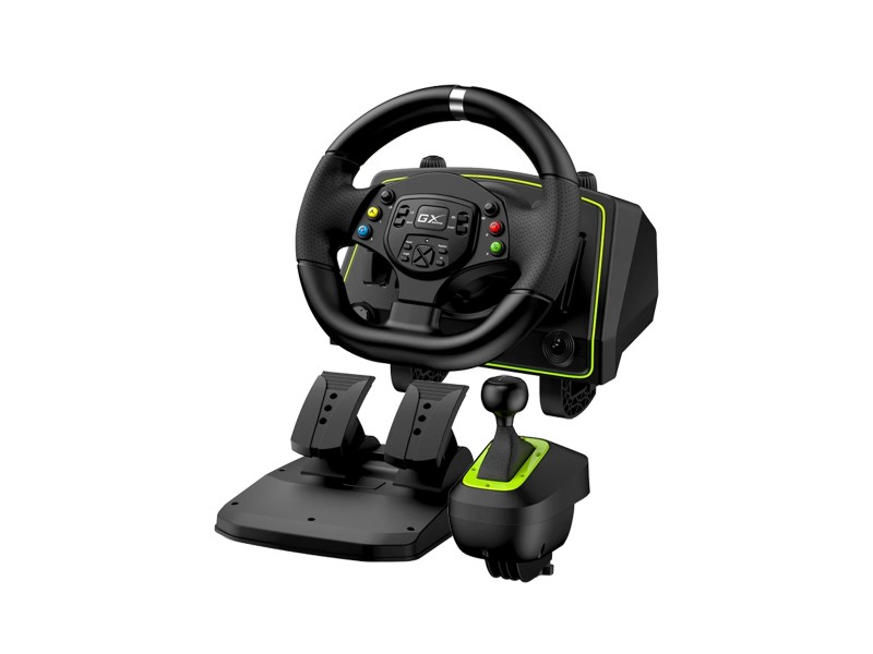 Genius волан с педали Racing Wheel with pedals SpeedMaster X2 - Gear shifter, Pedals, Dual-motor vibration