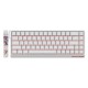 Madlions професионална геймърска механична клавиатура Professional Gaming Mechanical Keyboard MAD 68 R White- 8K, Kunlun Magnetic Switches [Linear]