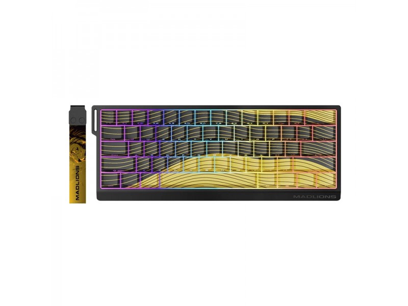 Madlions професионална геймърска механична клавиатура Professional Gaming Mechanical Keyboard MAD 60 HE Contour Flagship - 8K, Gateron Jade Pro [Linear]