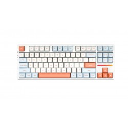 VGN безжична геймърска механична клавиатура Wireless Gaming Mechanical Keyboard - V87 Jelly Orange - Dynamic Silver Switches [Linear]