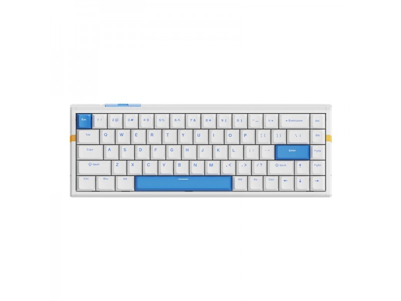 ATK професионална геймърска механична клавиатура Professional Gaming Mechanical Keyboard RS6 - 8K, Gateron Jade Pro Switches [Linear] - White